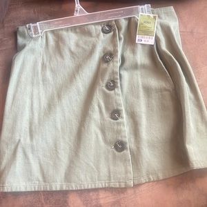 Button down skirt
